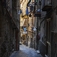 Buy canvas prints of Narrow Street in Naples by Artur Bogacki