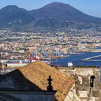 Buy canvas prints of Naples and Mount Vesuvius in Italy by Artur Bogacki