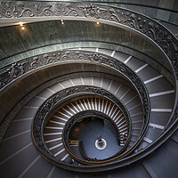 Buy canvas prints of Bramante Staircase In Vatican by Artur Bogacki