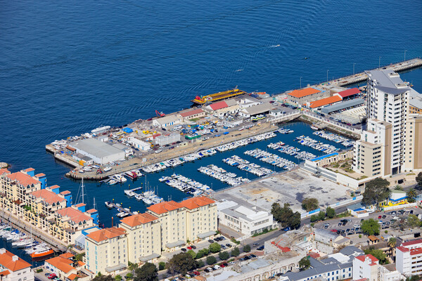 Marina in Gibraltar City Picture Board by Artur Bogacki