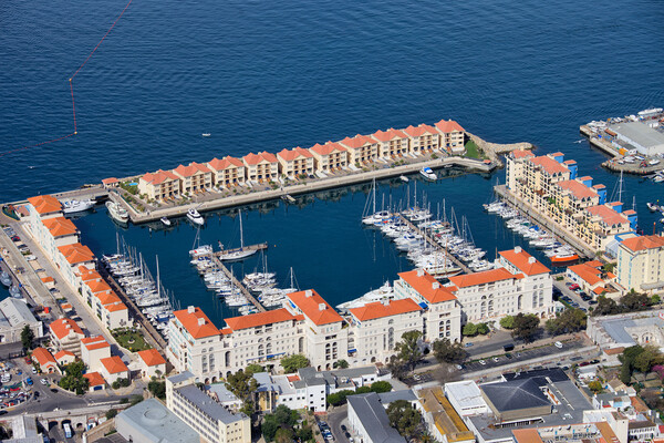 Marina in Gibraltar City Picture Board by Artur Bogacki