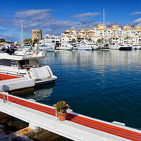 Buy canvas prints of Puerto Banus Marina in Spain by Artur Bogacki