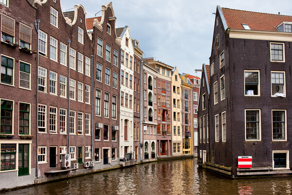 Amsterdam Canal Houses Picture Board by Artur Bogacki