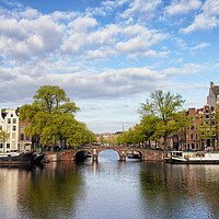 Buy canvas prints of River View of Amsterdam by Artur Bogacki