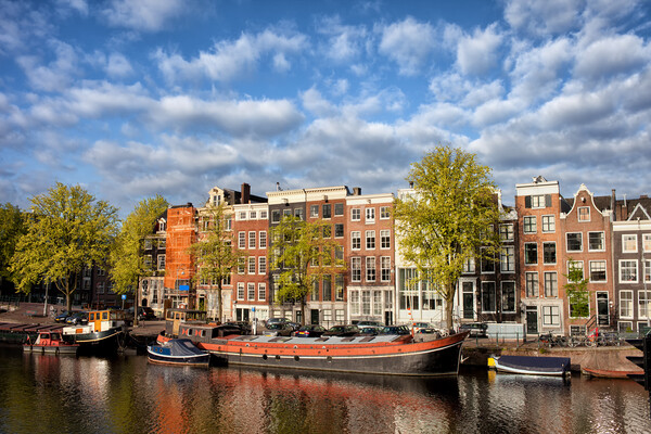 City of Amsterdam in Netherlands Picture Board by Artur Bogacki