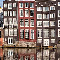 Buy canvas prints of Row Houses in Amsterdam by Artur Bogacki