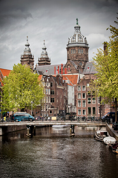 City of Amsterdam in Netherlands Picture Board by Artur Bogacki