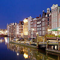 Buy canvas prints of City of Amsterdam at Night by Artur Bogacki