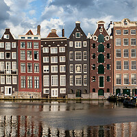 Buy canvas prints of Houses of Amsterdam by Artur Bogacki