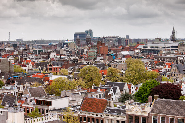 City of Amsterdam from Above Picture Board by Artur Bogacki