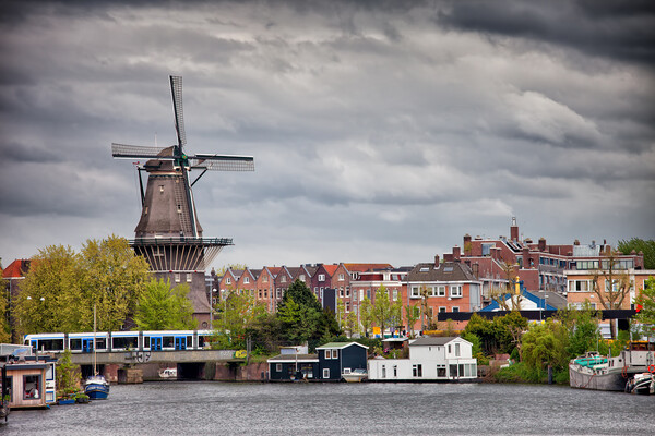 The Gooyer Windmill in City of Amsterdam Picture Board by Artur Bogacki