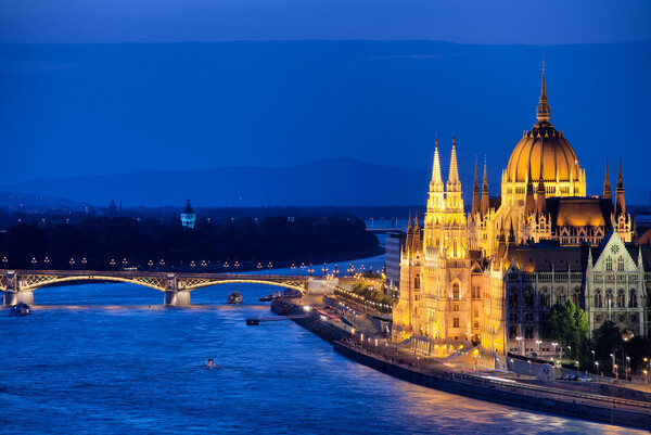 Budapest by Night Picture Board by Artur Bogacki