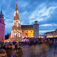 Buy canvas prints of Christmas Time in Warsaw by Artur Bogacki