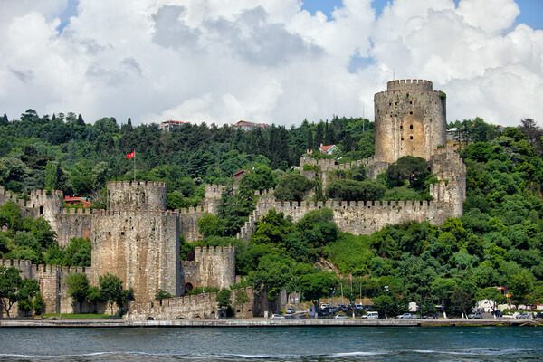 Rumeli Hisari by the Bosphorus Strait in Istanbul Picture Board by Artur Bogacki