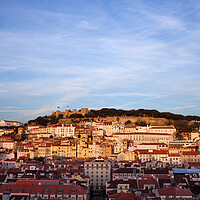 Buy canvas prints of City of Lisbon at Sunset in Portugal by Artur Bogacki
