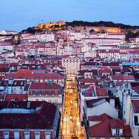 Buy canvas prints of City of Lisbon at Dusk in Portugal by Artur Bogacki