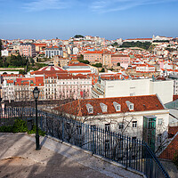 Buy canvas prints of City of Lisbon from Above in Portugal by Artur Bogacki
