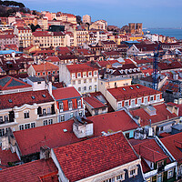 Buy canvas prints of City of Lisbon at Twilight by Artur Bogacki