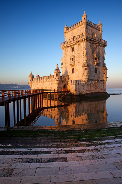 Sunrise at Belem Tower in Lisbon Picture Board by Artur Bogacki