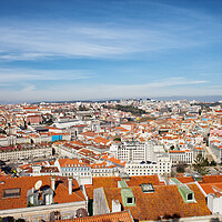Buy canvas prints of City of Lisbon Cityscape in Portugal by Artur Bogacki
