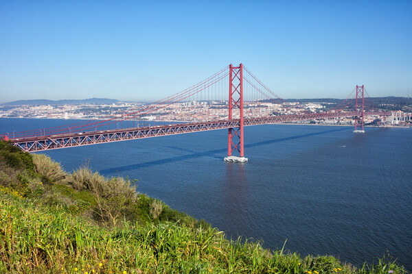 25th of April Bridge in Lisbon Picture Board by Artur Bogacki