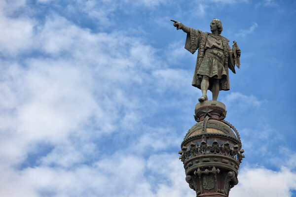 Columbus Monument in Barcelona Picture Board by Artur Bogacki