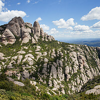 Buy canvas prints of Montserrat Mountain in Spain by Artur Bogacki