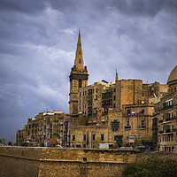 Buy canvas prints of Valletta City Skyline In Malta by Artur Bogacki