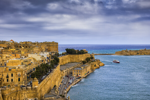 City of Valletta and Grand Harbour in Malta Picture Board by Artur Bogacki