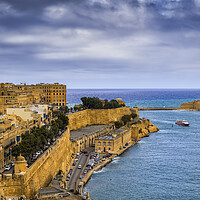 Buy canvas prints of City of Valletta and Grand Harbour in Malta by Artur Bogacki