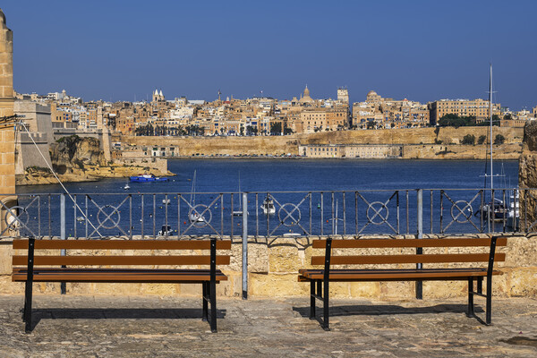 Valletta City Skyline In Malta Picture Board by Artur Bogacki