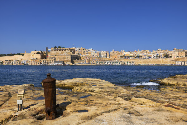 City of Valletta in Malta from Vittoriosa Shore Picture Board by Artur Bogacki