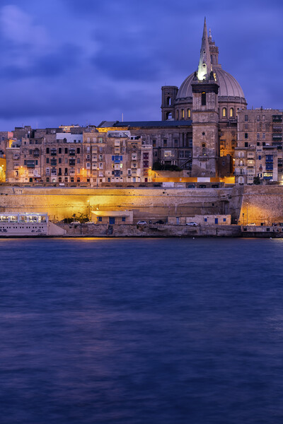 Valletta City At Dusk In Malta Picture Board by Artur Bogacki