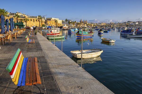Marsaxlokk Fishing Village in Malta Picture Board by Artur Bogacki