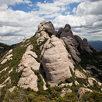 Buy canvas prints of Montserrat Mountain in Spain by Artur Bogacki