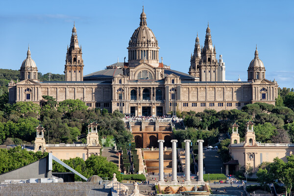 National Art Museum of Catalonia at Montjuic in Barcelona Picture Board by Artur Bogacki