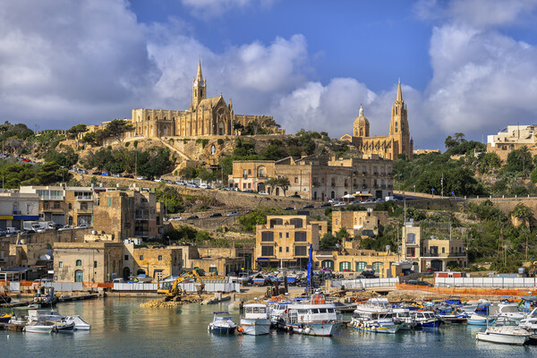 Mgarr Town And Harbour In Gozo, Malta Picture Board by Artur Bogacki