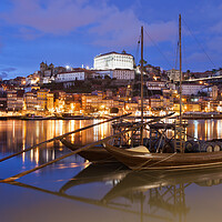 Buy canvas prints of City of Porto at Night in Portugal by Artur Bogacki