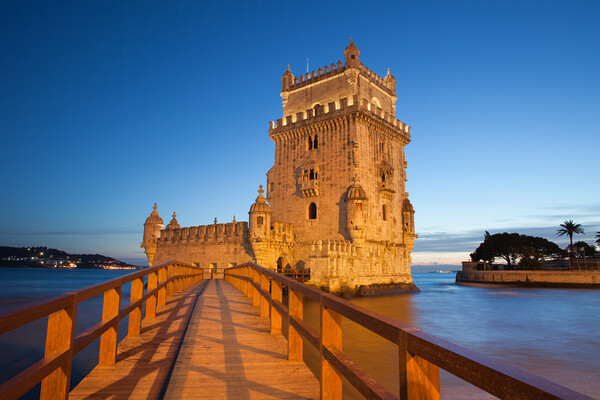 Belem Tower in Lisbon at Twilight Picture Board by Artur Bogacki