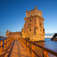 Buy canvas prints of Belem Tower in Lisbon at Twilight by Artur Bogacki