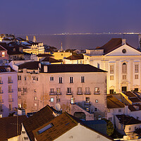 Buy canvas prints of Lisbon at Night in Portugal by Artur Bogacki