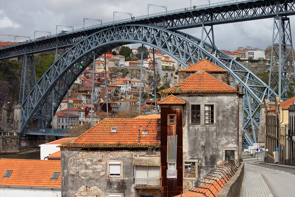 Dom Luis I Bridge in Old City of Porto Picture Board by Artur Bogacki