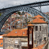 Buy canvas prints of Dom Luis I Bridge in Old City of Porto by Artur Bogacki
