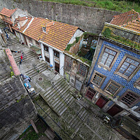 Buy canvas prints of Hillside Houses In Porto by Artur Bogacki