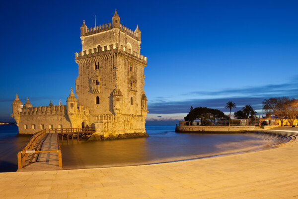 Belem Tower at Night in Lisbon Picture Board by Artur Bogacki