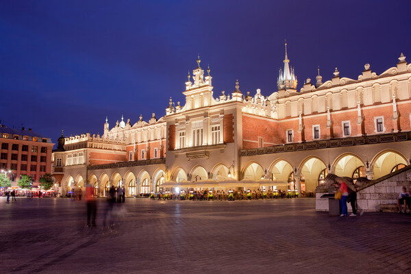 Cloth Hall in Old Town of Krakow at Night Picture Board by Artur Bogacki