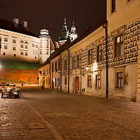 Buy canvas prints of Kanonicza Street in Krakow at Night by Artur Bogacki