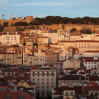 Buy canvas prints of City of Lisbon at Sunset by Artur Bogacki