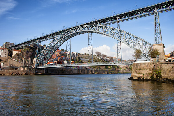 Dom Luis I Bridge On Douro River in Porto Picture Board by Artur Bogacki