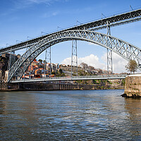Buy canvas prints of Dom Luis I Bridge On Douro River in Porto by Artur Bogacki